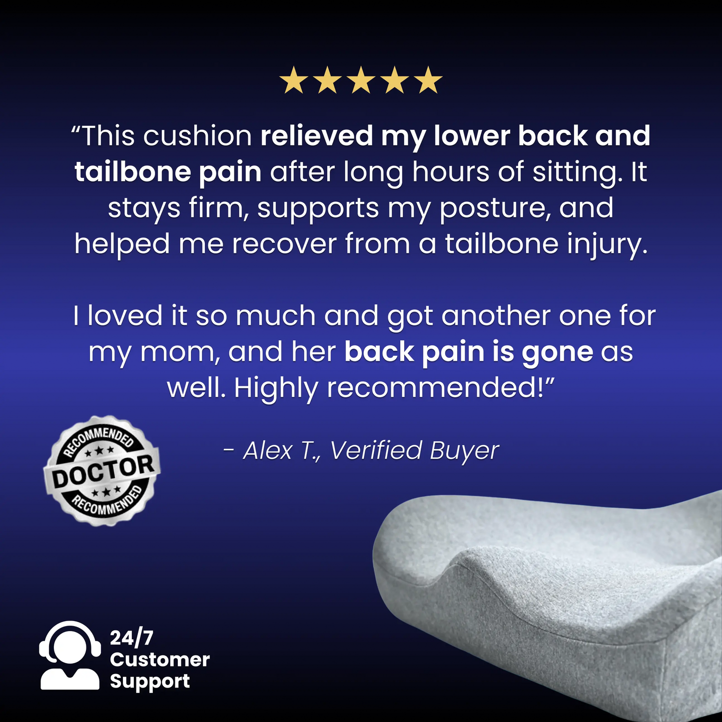 SeatStone - Say Goodbye to Years of Back Pain!