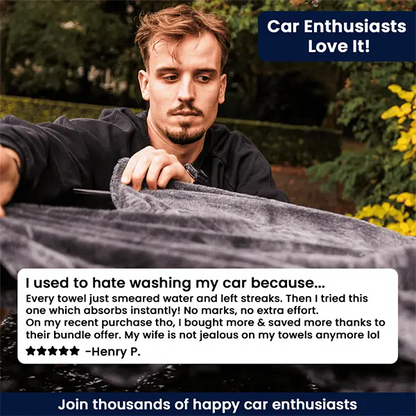 Thirsty Drying Towel – World's First Water Magnet!